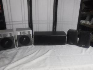 lot 12641 image: KLX and optimus speakers