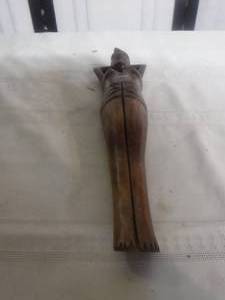 lot 12680 image: Vintage Wooden Female Figure Nutcracker