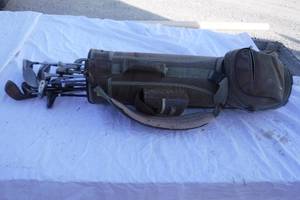 lot 11014 image: Assorted Golf Clubs with Bag #2