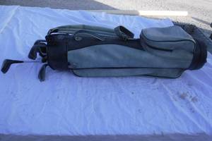 lot 11015 image: Assorted Golf Clubs with Bag #3