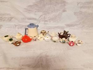 lot 11471 image: Miniature Tea Pots and More