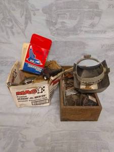 lot 11564 image: Garage Items Mixed Lot with Wooden Crate