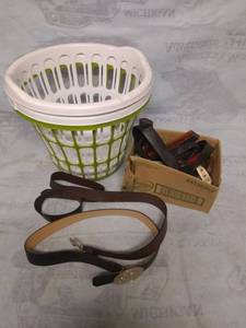 lot 11584 image: Belts, Laundry Baskets, and other Accessories Lot