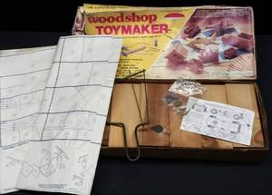 lot 107 image: Woodshop Toymaker Building Set by Skil-Craft  1977 Vintage Game