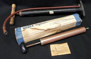 lot 160 image: Vintage Noera Mfg. Co.  Inflator  Air Pump In Original Box  Bonus Inflator