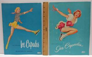lot 176 image: 2 Ice Capades Souvenir Programs  1955 & 1957