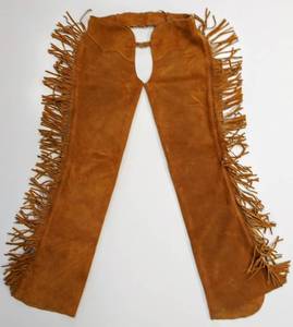 lot 187 image: NICE Cowboy Western Leather Chaps With Zippers