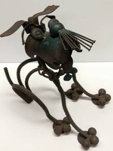 lot 204 image: () LOOK Junkyard Metal Art Dog Sculpture