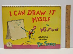 lot 206 image: 1970 Dr. Seuss I Can Draw It Myself  Oversized Book  (Used)