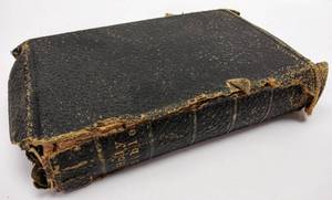 lot 220 image: Antique Bible  Signs May 26th, 1902
