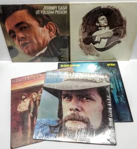 lot 228 image: Johnny Cash, Charlie Daniels & Johnny Paycheck Albums
