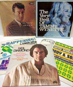lot 231 image: Lot of 5 Awesome Albums  Buddy Holly, Neil Diamond & More