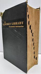 lot 217 image: 1951  Lincoln Library of Essential Information (Hardcover)  Frontier Press Company