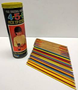 lot 233 image: 1966  The Original Wooden 4-5-6 Pick Up Sticks from Lakeside Toys