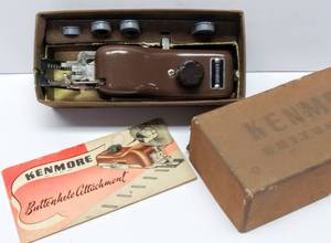 lot 236 image: 1960s Kenmore Buttonhole Attachment wManual