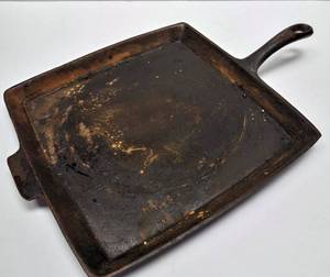 lot 242 image: Cast Iron Breakfast Griddle NO 11BG 11 14  Birmingham