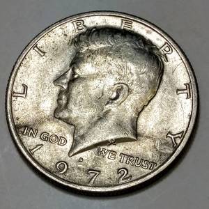 lot 257 image: 1972 Kennedy Half-Dollar  Strike Error