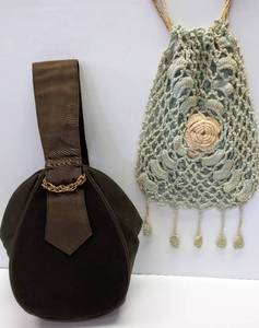 lot 263 image: 1950s Lennox Purse & Vintage Crocheted Bag
