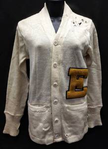 lot 272 image: ElDorado Vintage Letterman Sweater  Puritan Sportswear Natch All Wool