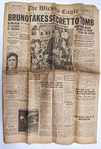 lot 294 image: April 4, 1936  Wichita Eagle (Kansas) Newspaper  Bruno Richard Hauptman Story