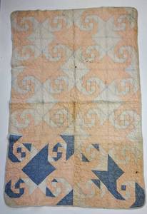 lot 42 image: Very Unique Pattern  Old Quilt