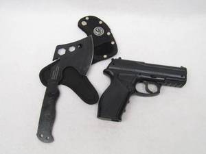 lot 5830 image: UST Survival Hatchet & Crossman C11 BB Gun
