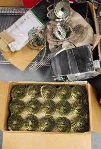 lot 5838 image: 1-14 Coil Roofing Nails - 1 Full Box & 1 Partial