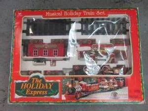 lot 5855 image: The Holiday Express Musical Holiday Train Set