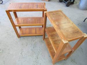 lot 5865 image: 30 Inches Tall Each  2 Bookshelves