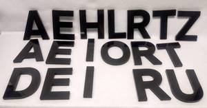 lot 5881 image: 5 inch Hard Plastic Misc. Letters