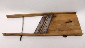 lot 5964 image: Antique Wood Cabbage SlawCutter 