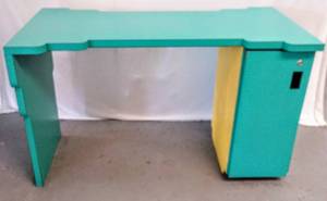 lot 5461 image: Teal Desk Or Cute Vanity  Very Cute