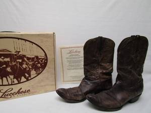lot 5557 image: Vintage Lucchese Mens Boots