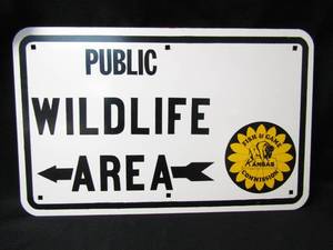 lot 5891 image: Kansas Public Wildlife Area Metal Sign