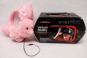 lot 5944 image: NEW  Virtual Reality (VR) Smartphone Headset  Cute Childs Bunny Headphones