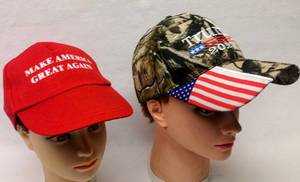 lot 5978 image: Camo Trump 2020 Hat & 2016 Make America Great Again Hat
