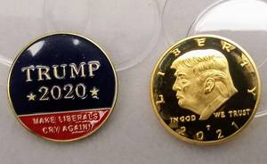 lot 5980 image: 2020 & 2021 President Trump Commemorative Coins
