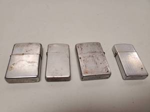 lot 5926 image: Lot of 4 Zippo Lighters