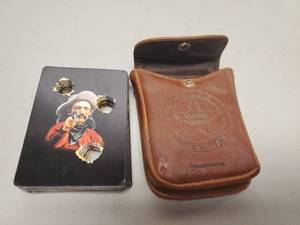 lot 5930 image: Check Out These Playing Cards With Case-  Old West Themed