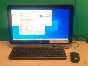 lot 1194 image: HP 19 ALL IN ONE ( WIN10 - AMD E1 - 4GB - 1TB HDD) COMPLETE SYSTEM