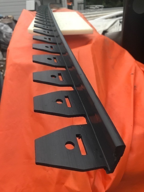 lot 10725 image: (2) 8 foot sections of flexible paver stone frame pieces lay out your walkway patio holes pavers in place this is the bendable