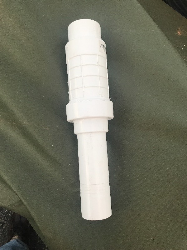lot 14 image: Lot of five PVC expansion joints 1.5 inch size great for patching breaks into being easy fix