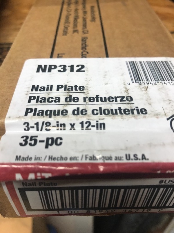 lot 178 image: Case of 35 nail plates great for framing  or use your imagination