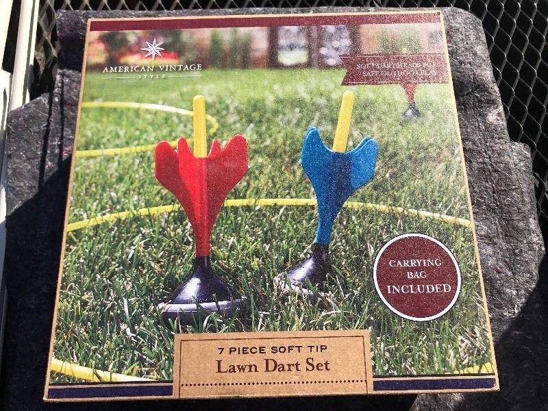 lot 203 image: Nice Christmas gift safety yard darts
