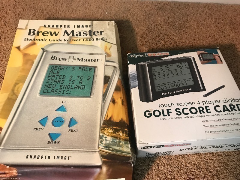 lot 235 image: Lot of two electronica pieces one is golf score card