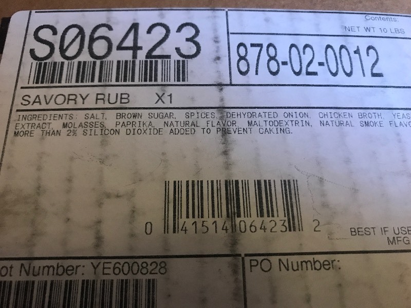 lot 333 image: (2)  10 pound bags of barbecue rub spices 20 pounds total high dollar