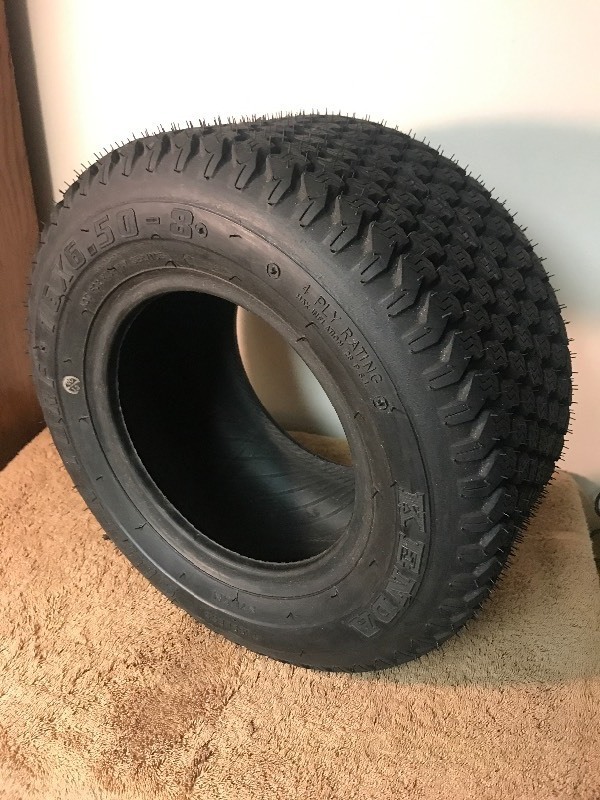 lot 40 image: New mower super turf tire 16 X 6.50 - 8