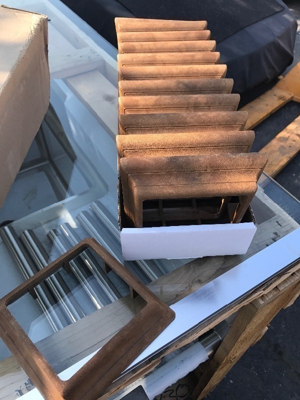 lot 406 image: Case of 12 bottom post trim 4 x 4 great for your deck railings you sure imagination