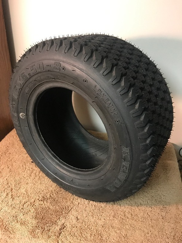lot 41 image: New mower super turf tire16 X 6.50 - 8