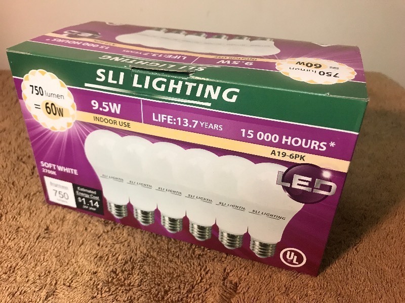 lot 453 image: Case of six LED standard lightbulb